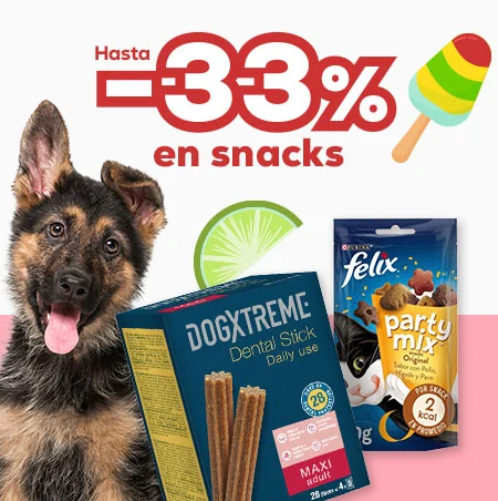 Hasta -33% en selección de snacks