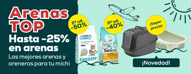 Huracán de arenas: ofertas en arenas y areneros