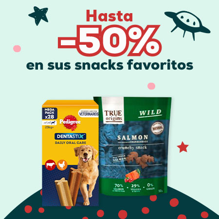 Hasta -50% en snacks
