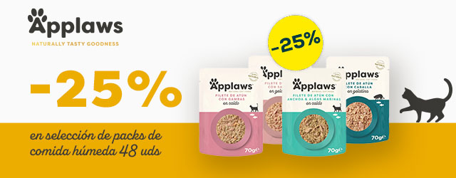 Applaws: -25% en selección de packs de comida húmeda 48 uds