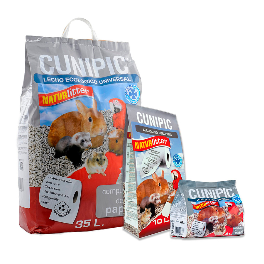 Cunipic Naturlitter Lecho Ecológico Papel para aves y roedores, , large image number null