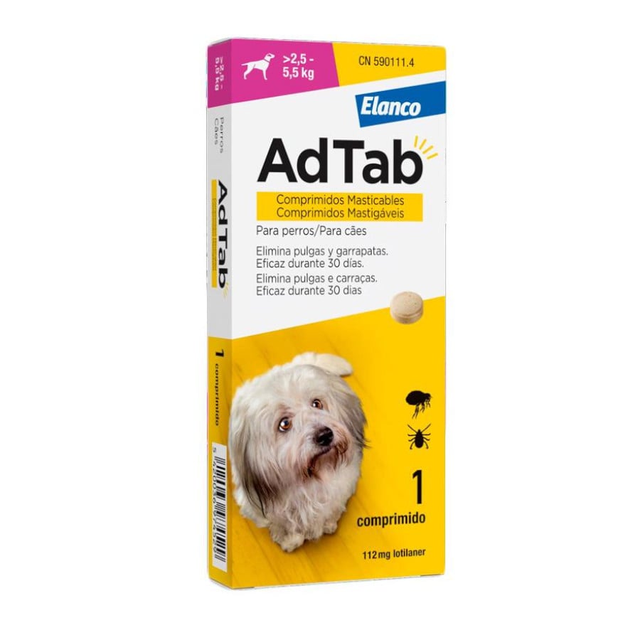 AdTab Comprimidos Masticables Antiparasitarios para perros