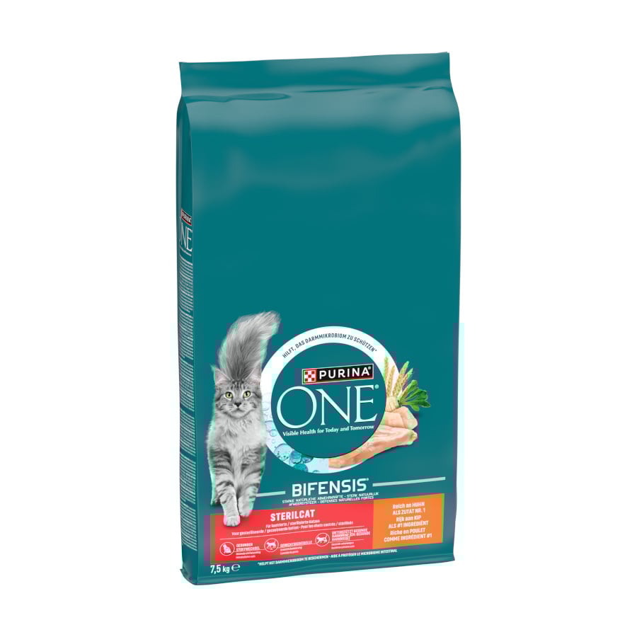 7.5 KG 7.5 kg One Bifensis Esterilizado Pollo pienso para gatos