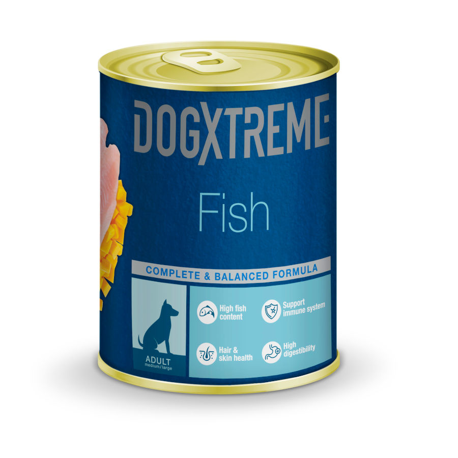 Dogxtreme Adult Pescado con Calabaza lata para perros, , large image number null