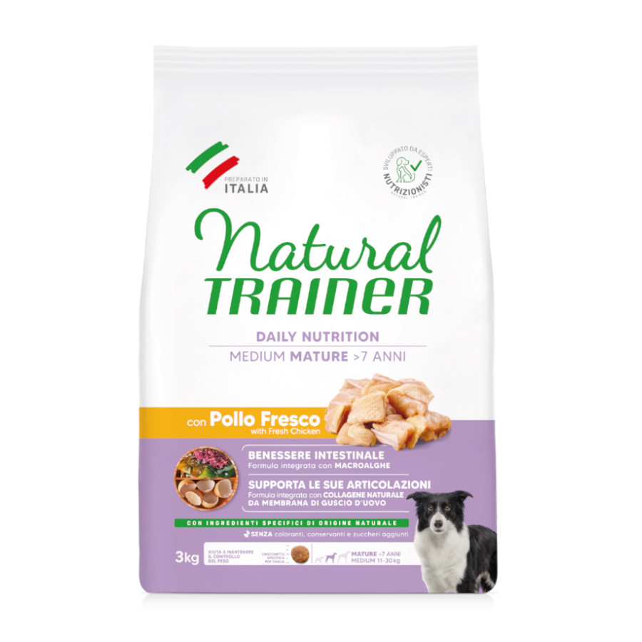 Natural Trainer Mature Medium Pollo pienso para perros