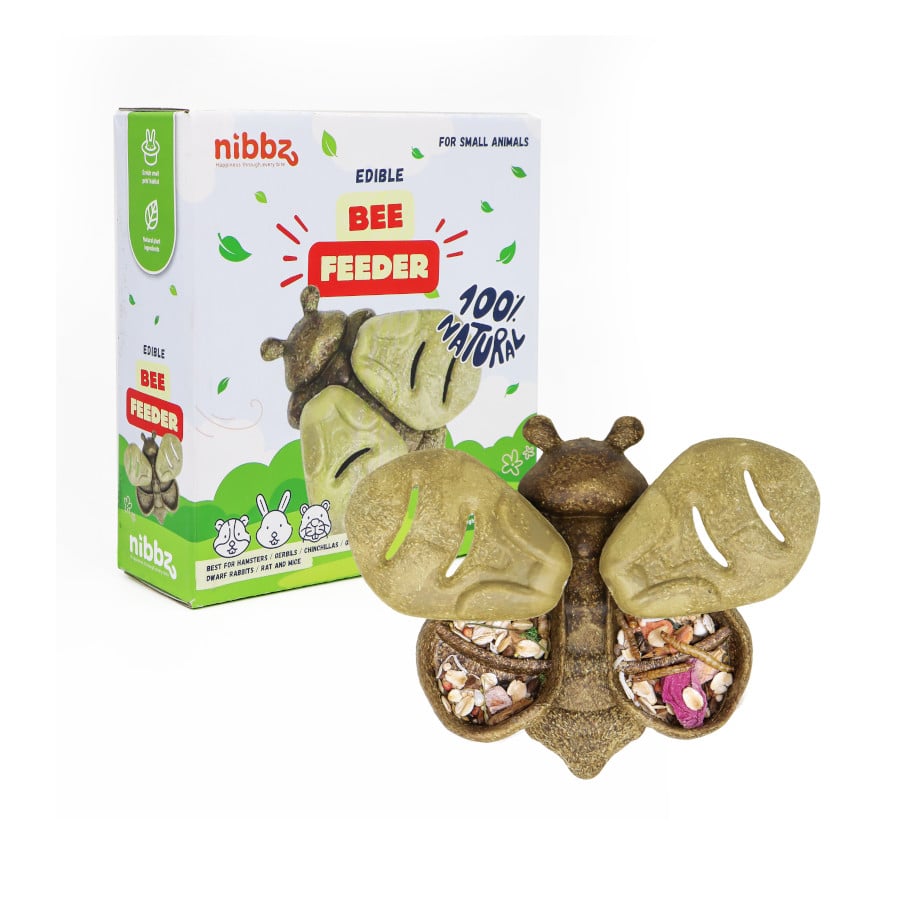 Nibbz Comedero de Abeja Comestible complemento alimenticio para roedores