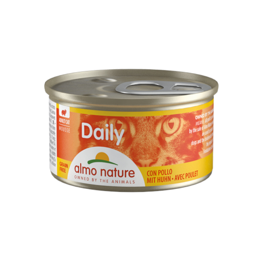 Almo Nature Daily Mousse de Pollo para gatos - Pack 24, , large image number null