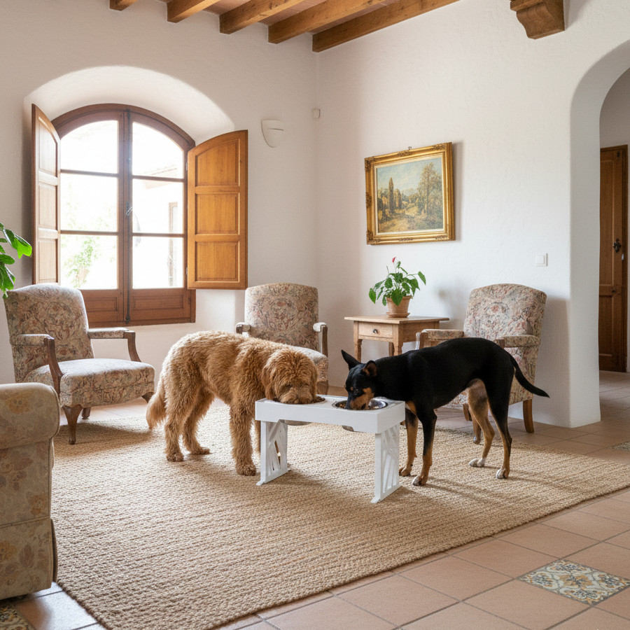 All For Paws Multi Height Comedero Doble para perros  y gato