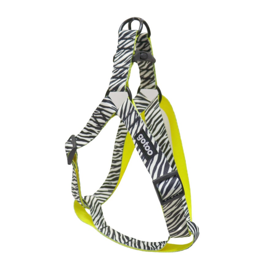 Gotoo Arnés estampado zebra para perros
