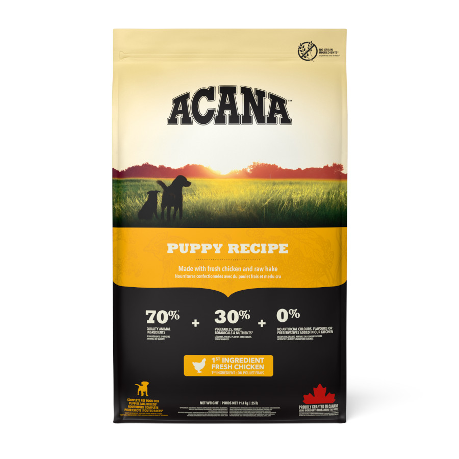 Acana – Pienso para perro Cachorro de raza mediana sabor pollo Acana. 11,4 kg