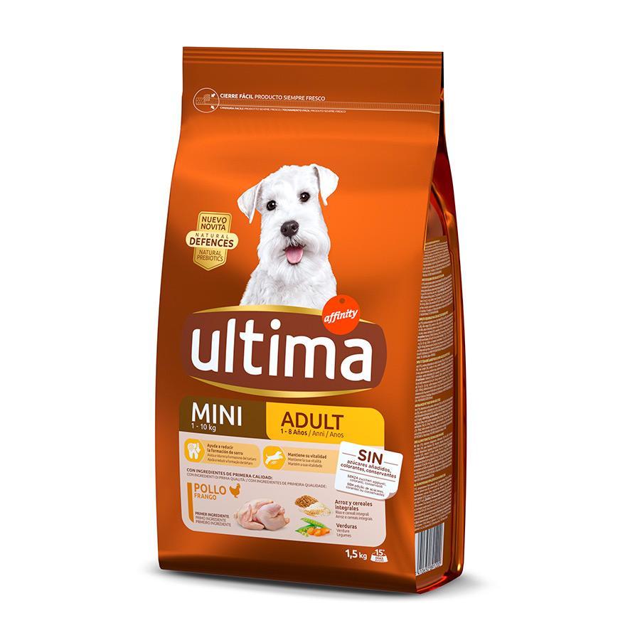 Ultima – Pienso para perros adultos minis Ultima pollo.