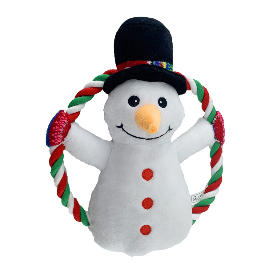 Guau Christmas Snow Man de Peluche con cuerda para perros, , large image number null