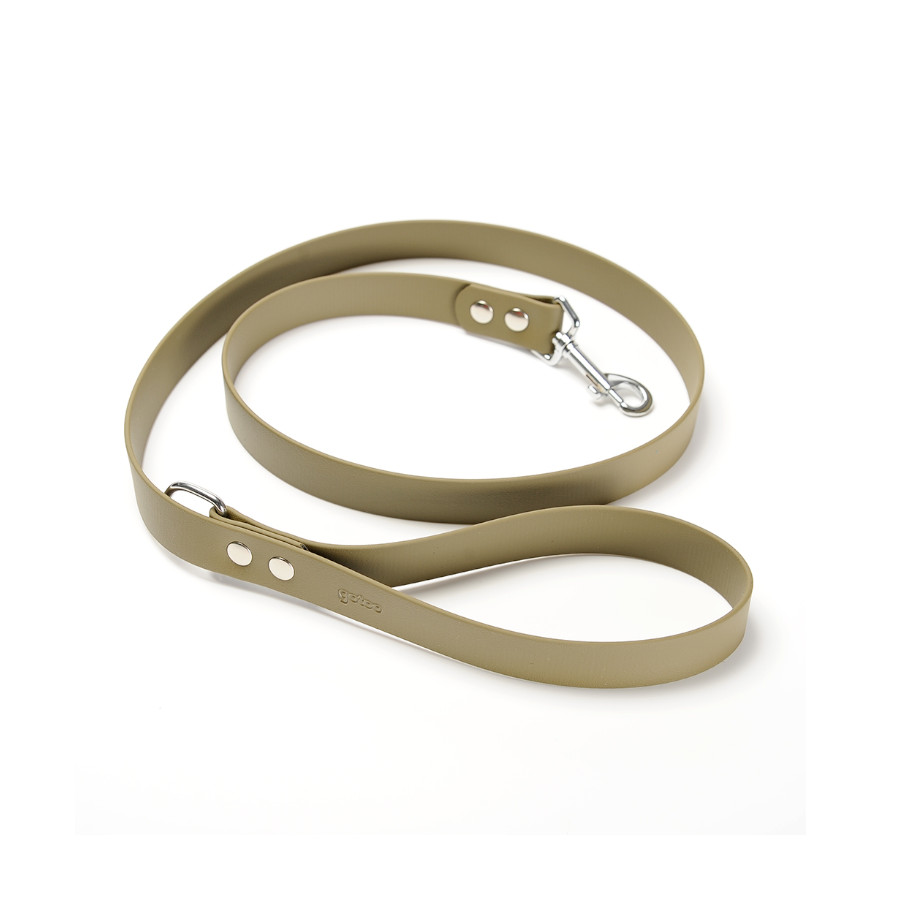 Gotoo Correa Biothane verde oliva para perros