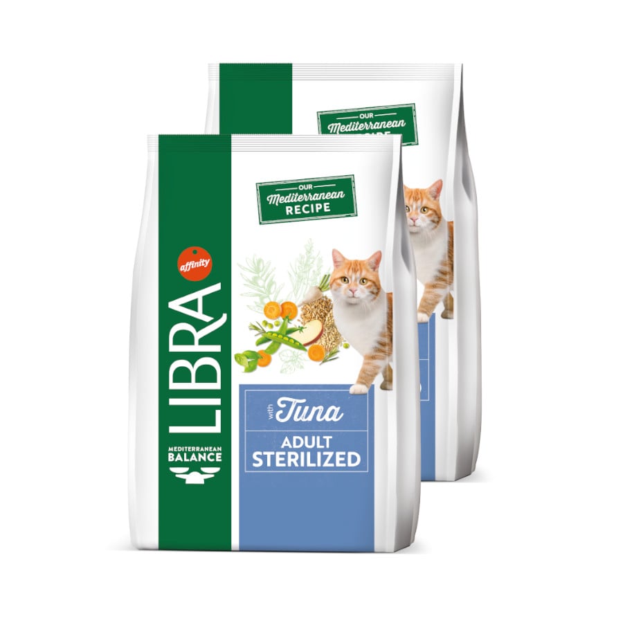 Libra Adult Sterilized Atún pienso para gatos ¡Pack ahorro!