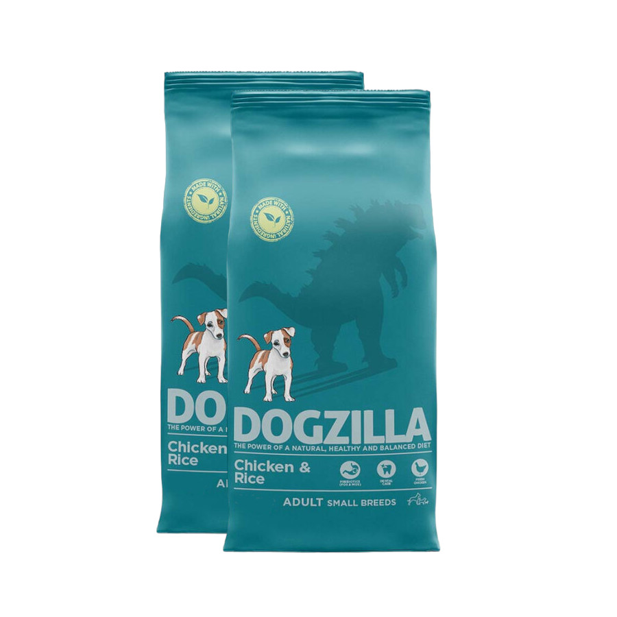 Dogzilla Adult Mini Pollo y Arroz pienso para perros ¡Pack ahorro!