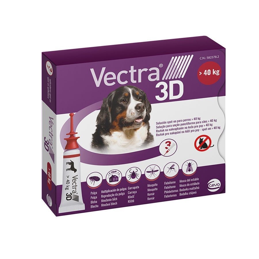 Vectra 3D Pipetas Antiparasitarias para perros