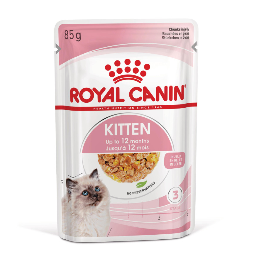 Royal Canin – Comida húmeda para gatitos Royal Canin en gelatina 85 g.