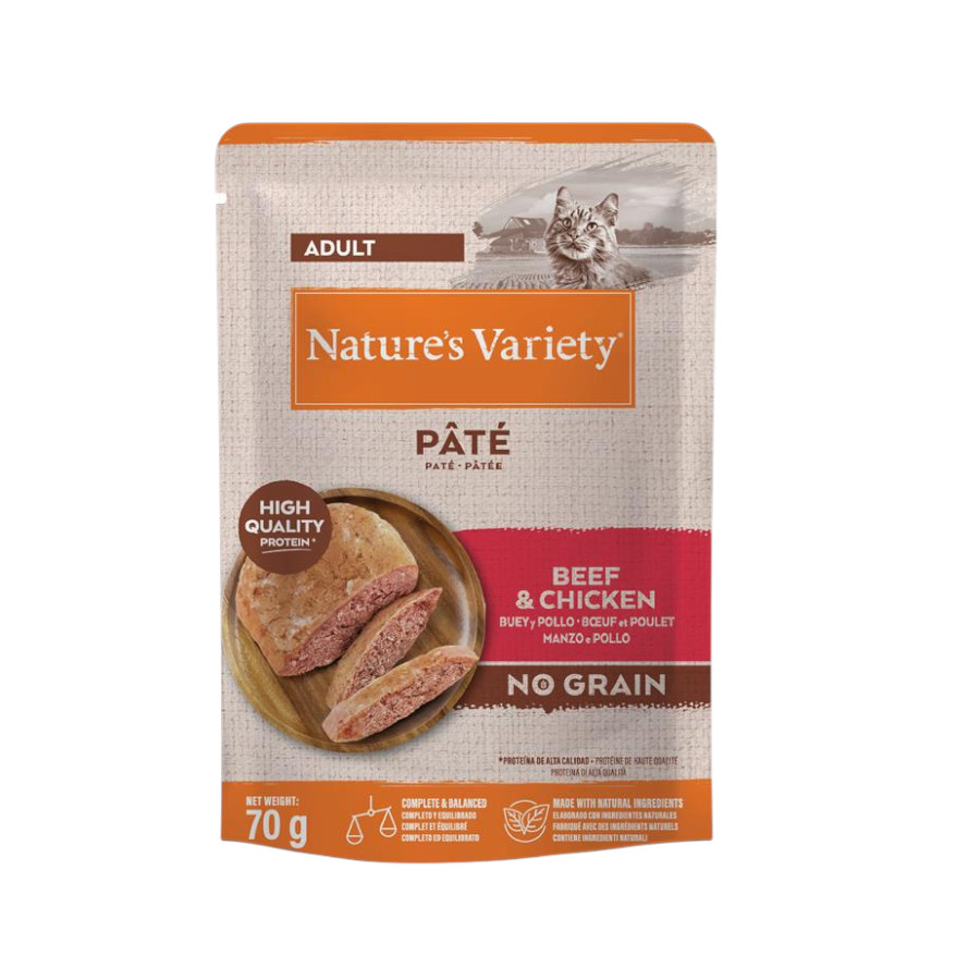Imagen de Nature’s Variety Paté Buey y Pollo para Gatos 70 g