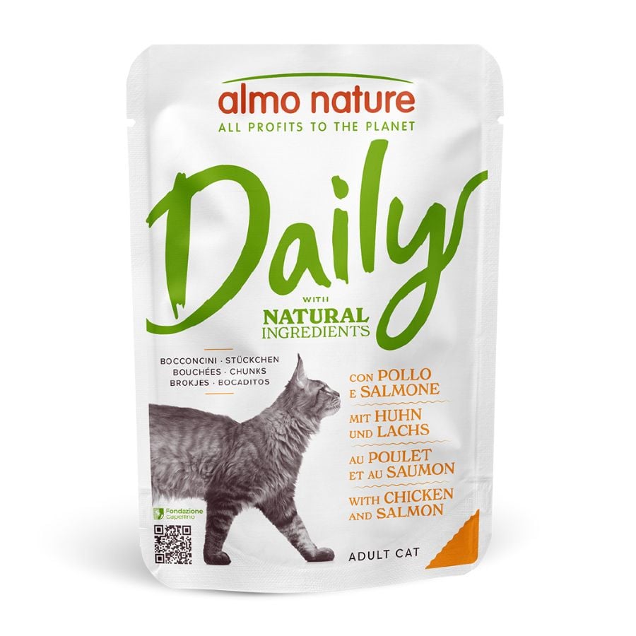 Imagen de Almo Nature Adult Daily Salmón para gatos