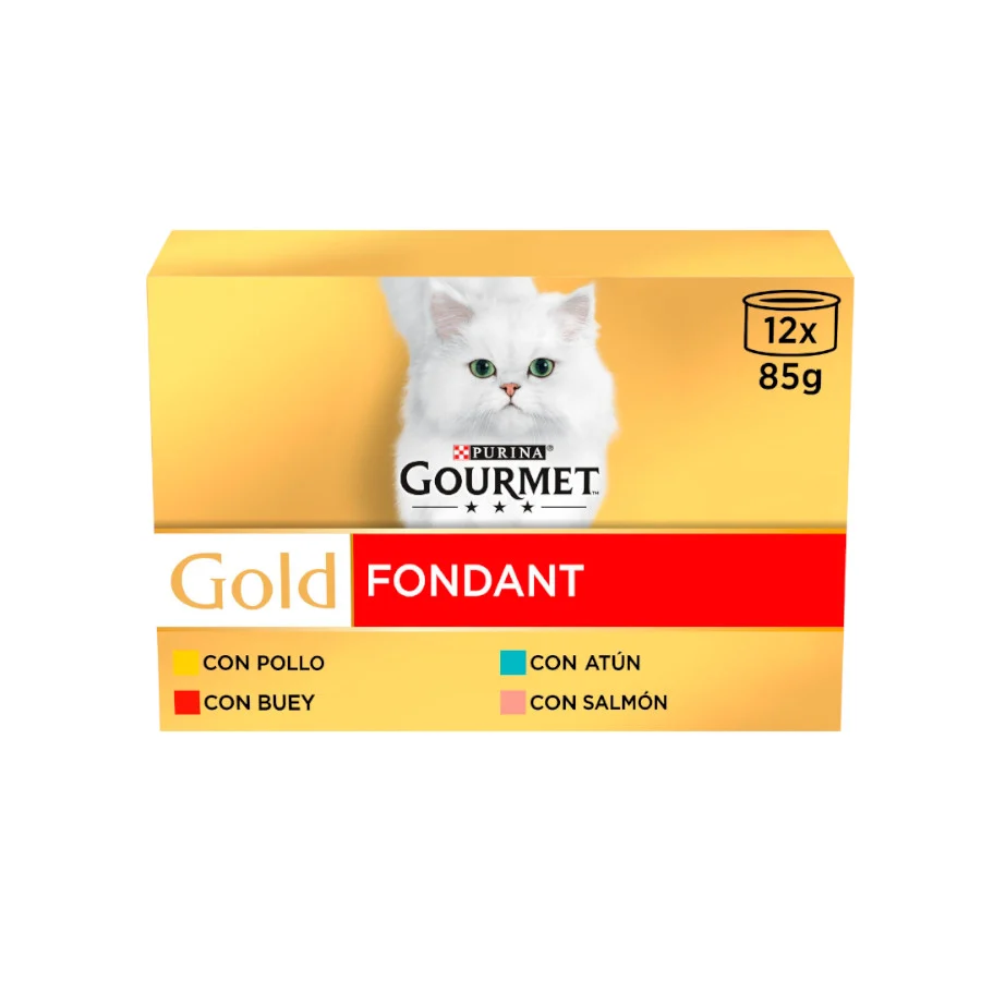 Gourmet Gold – Comida húmeda para gatos adultos Gourmet Gold Fondant 12 x 85 g.
