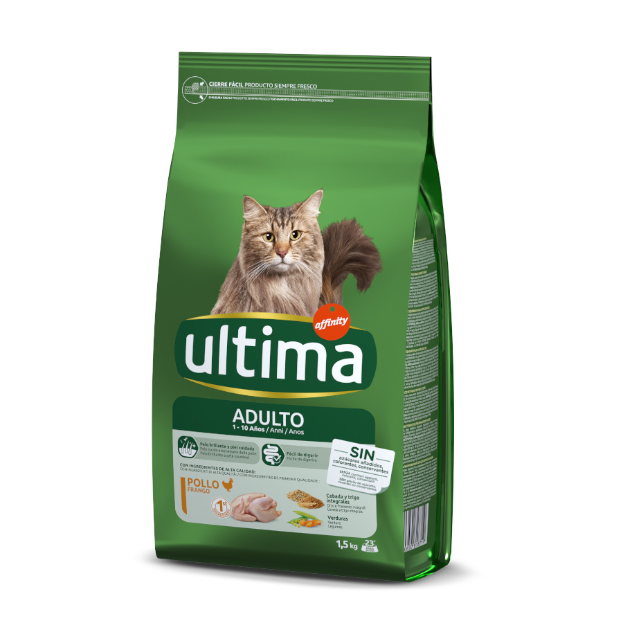 Imagen de Affinity Ultima Adult Pollo y Arroz pienso para gatos
