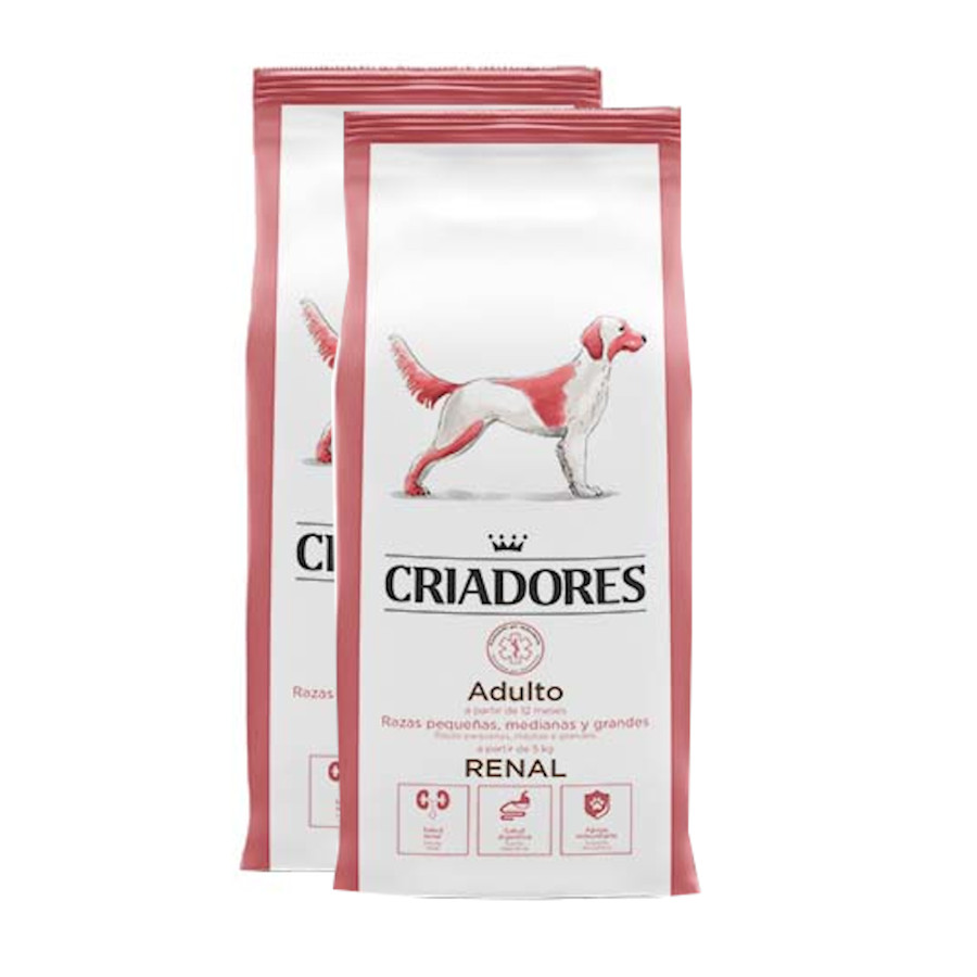 Criadores Adulto Renal pienso para perros - 2x12kg Pack Ahorro, , large image number null