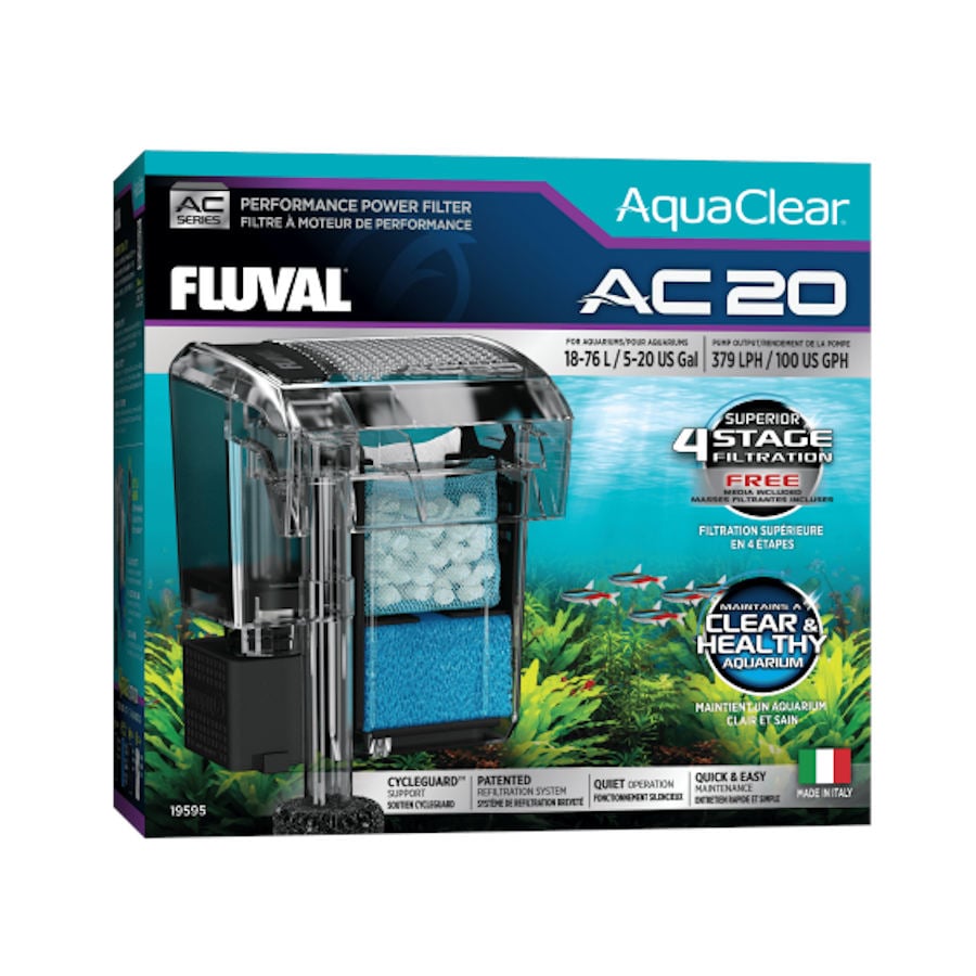 0.75 KG Fluval AquaClear AC Filtro Mochila para acuarios