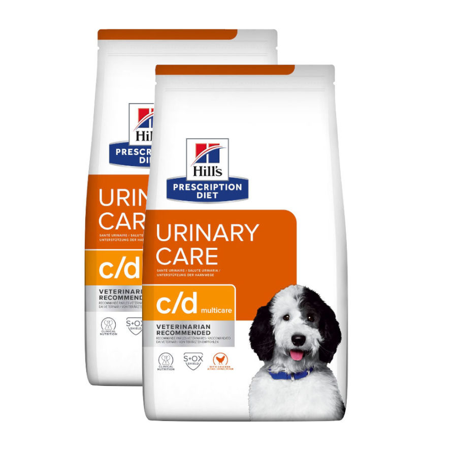 Hill's Prescription Diet Urinary Care Pollo pienso para perros - 2x12 kg Pack Ahorro, , large image number null