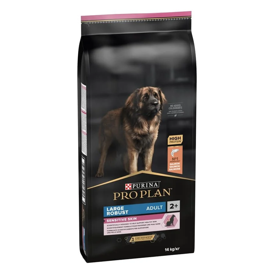 14 KG 14 kg Pro Plan Adult Large Robust Salmón pienso para perros Piel Sensible