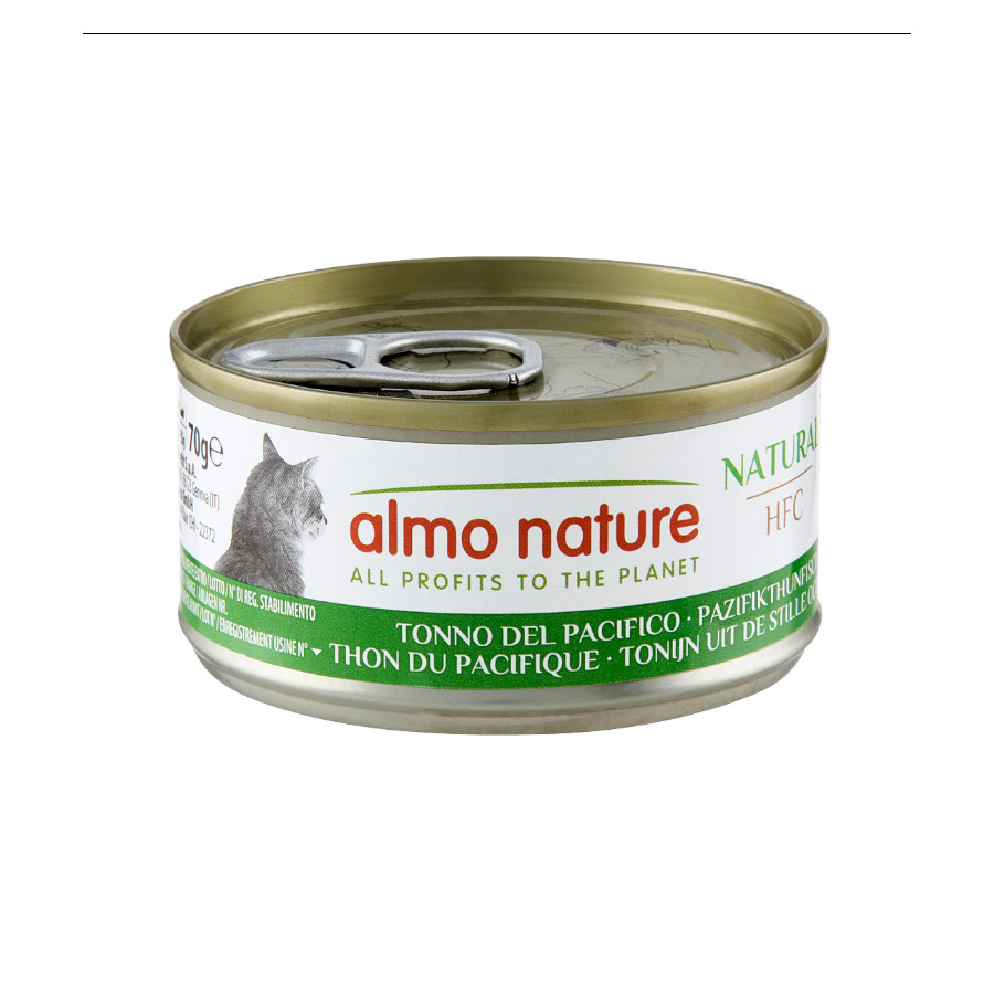 Imagen de Almo Nature Cat HFC Lata 70 g Comida Húmeda para Gatos Pacific Atún