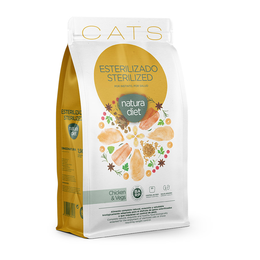 Imagen de Natura Diet Pienso Sterilized Pollo para Gatos 3kg