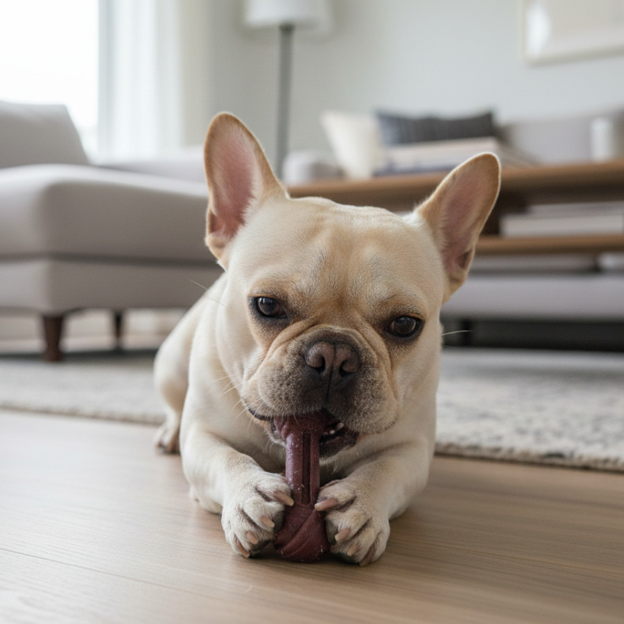 Tootoy! Hueso Mordedor de Bambú Sabor Carne Marrón para perros
