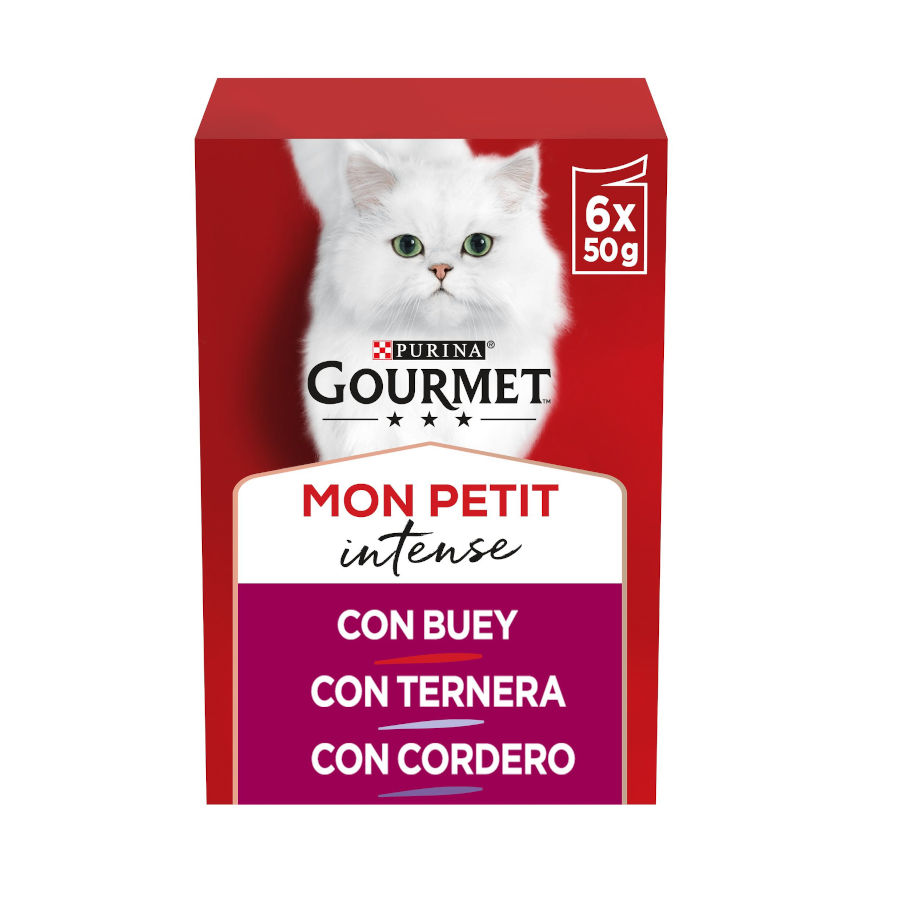 Gourmet Mon Petit – Comida húmeda para gatos adultos Gourmet Mon Petit Selección de carnes 6 x 50 g.