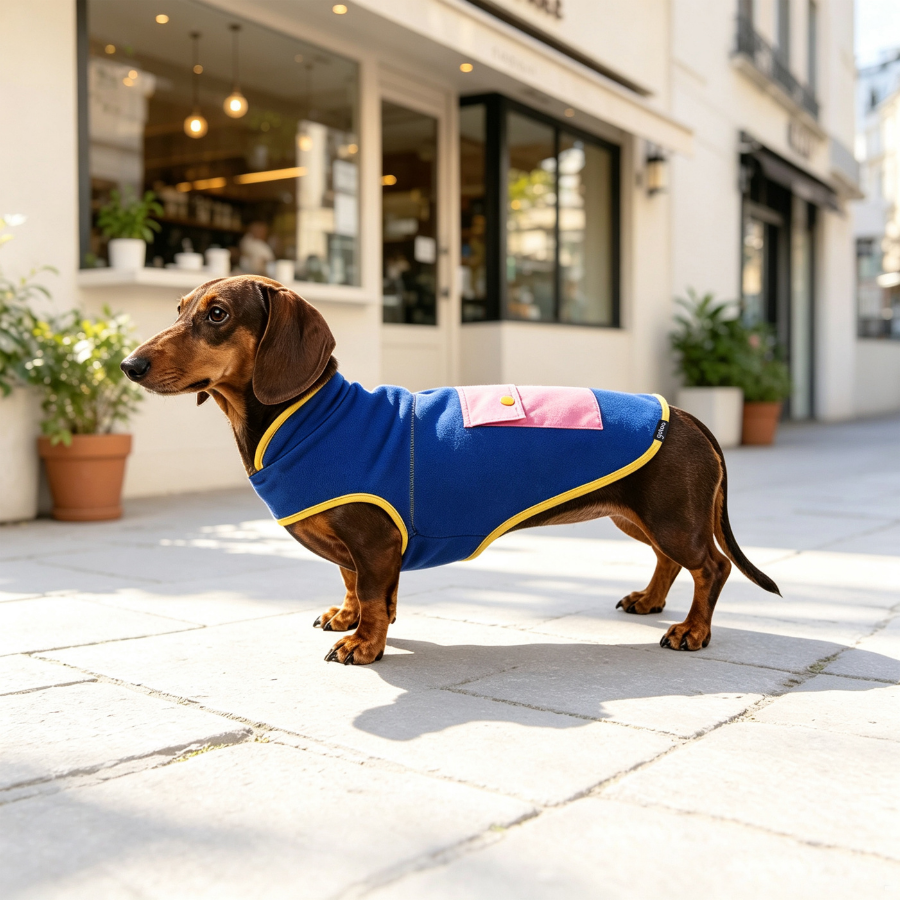 Gotoo Chaqueta Azul con Bolsillo para perros