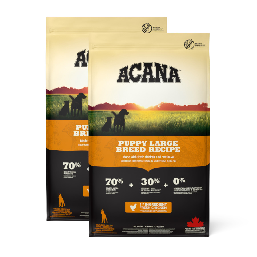Acana Puppy Large Breed pienso para perros ¡Pack ahorro!