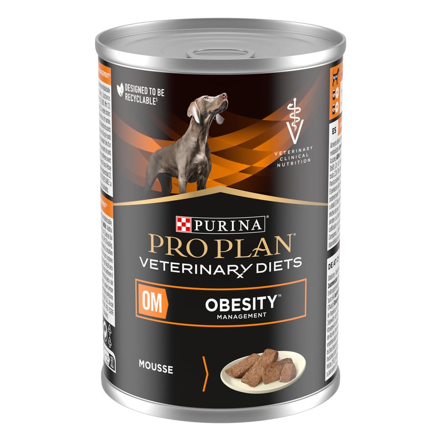 Purina Pro Plan Veterinary Diets – Comida húmeda para perros adultos Purina Pro Plan Obesity mousse Dietas Veterinarias 400 g.
