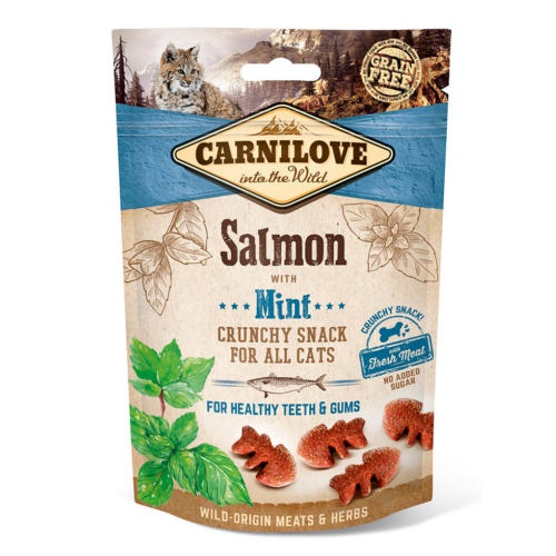 Carnilove Crunchy Snack Salmón snack para gatos image number null
