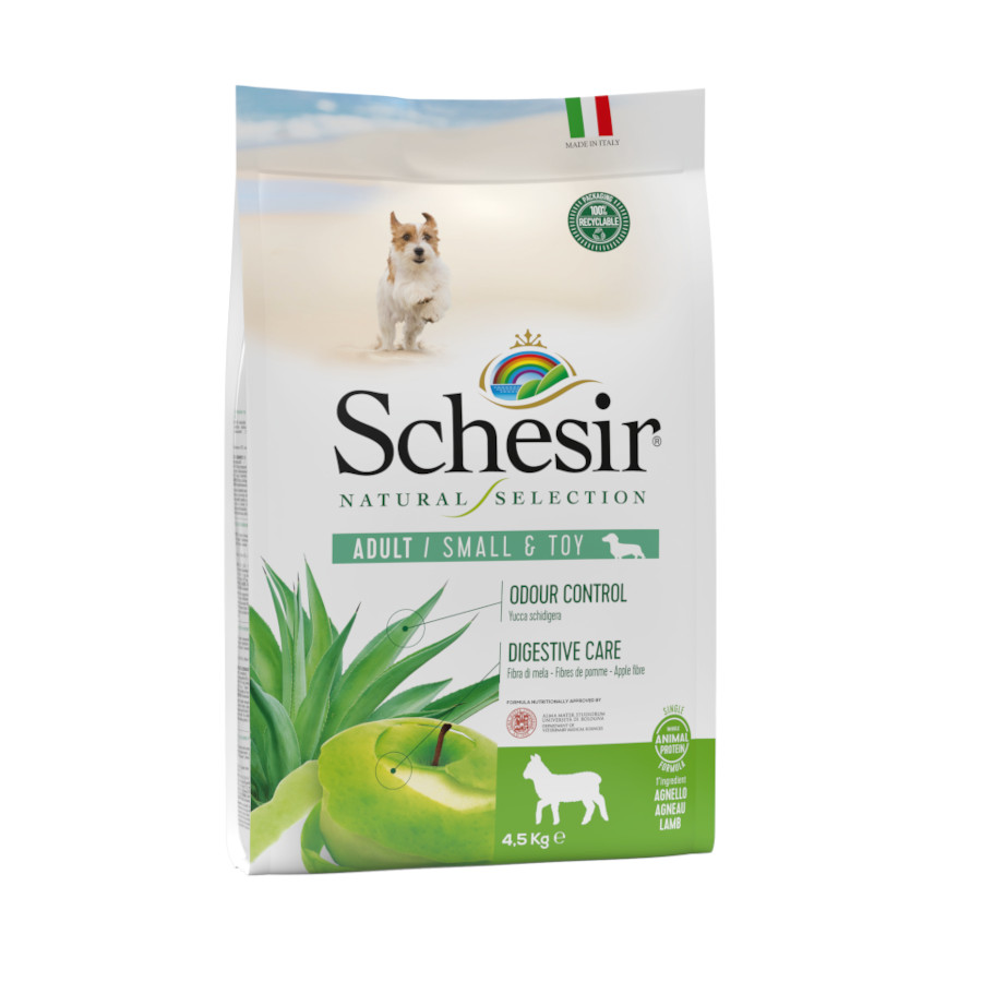 Schesir Natural Selection Adult Small & Toy Cordero pienso para perros