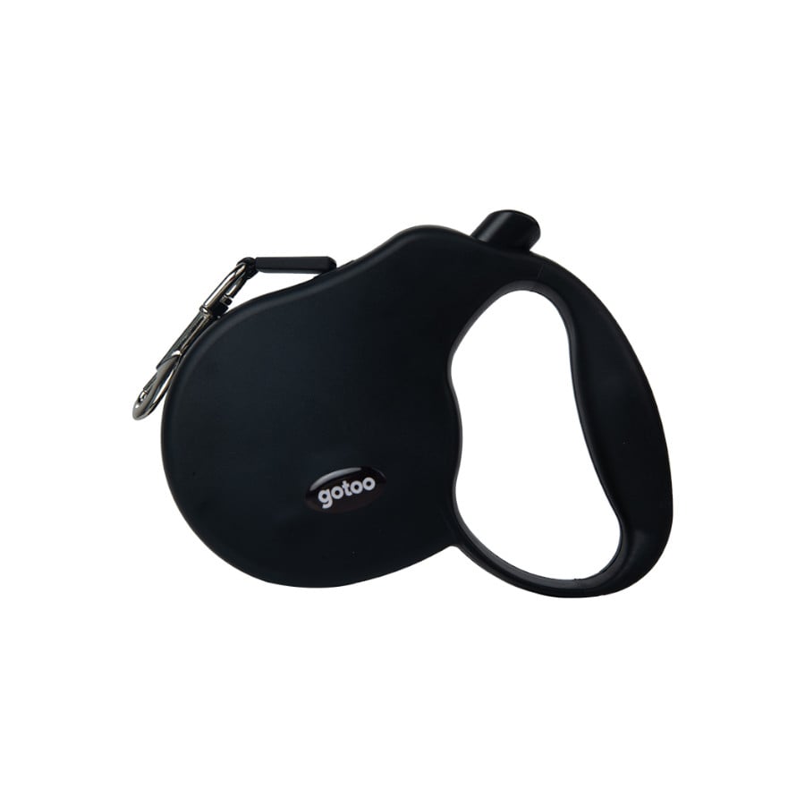 Gotoo Correa extensible negra para perros