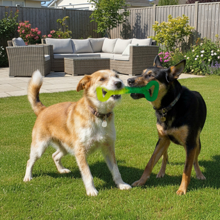 Tootoy! Mordedor Grill and Pull Verde para perros