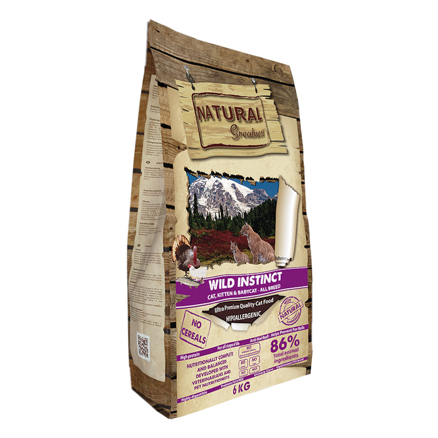 Imagen de Natural Greatness Pienso Wild Instinct para Gatos y Gatitos 6Kg