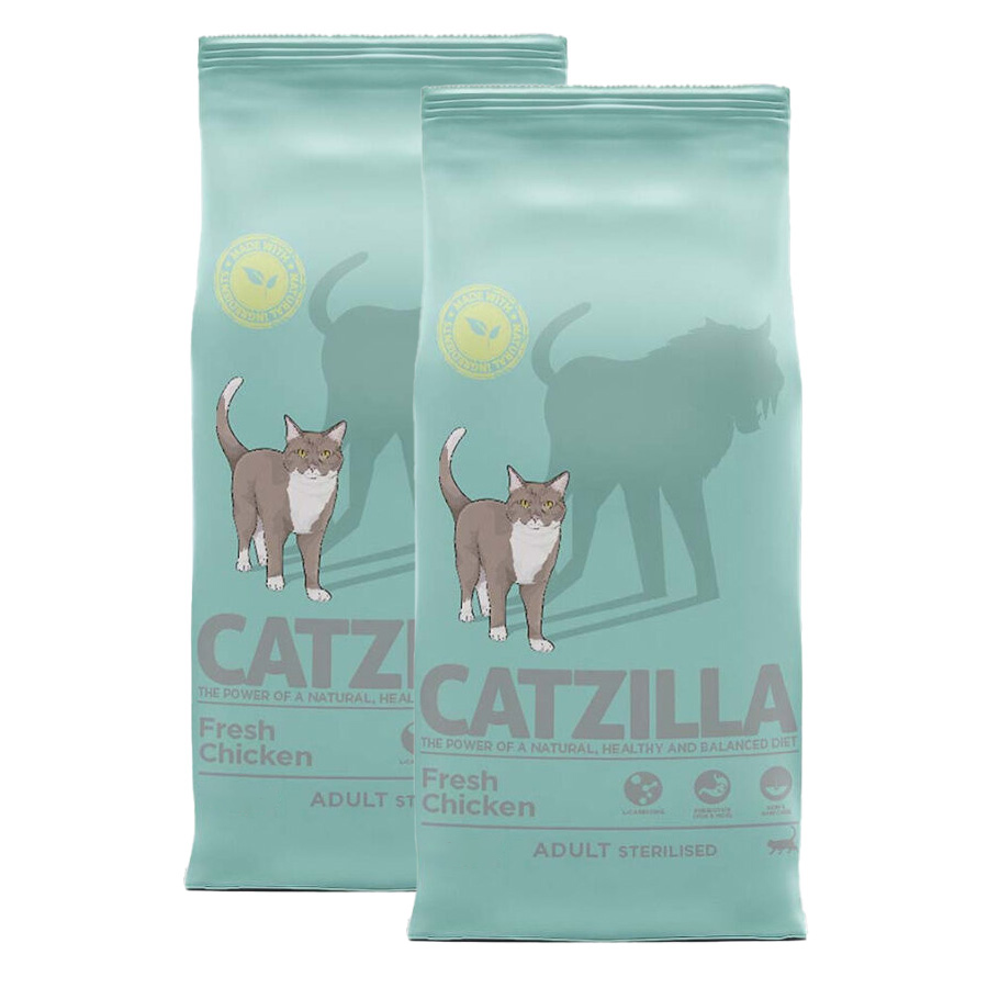 Catzilla Adult Sterilised Pienso para Gatos Esterilizados ¡Pack ahorro!