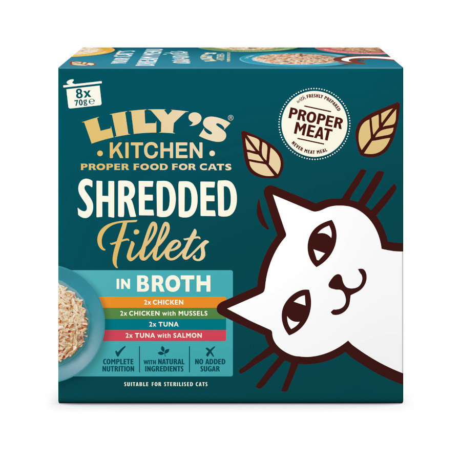 Imagen de Lily's Kitchen Filete Desmenuzado Pollo y Atún Comida húmeda para gatos