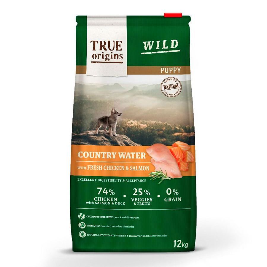 True Origins Wild Puppy Country Water Pollo y Salmón pienso ¡Pack ahorro!