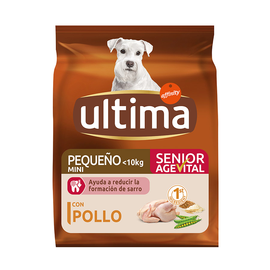 Ultima – Pienso para perros senior minis Ultima pollo.