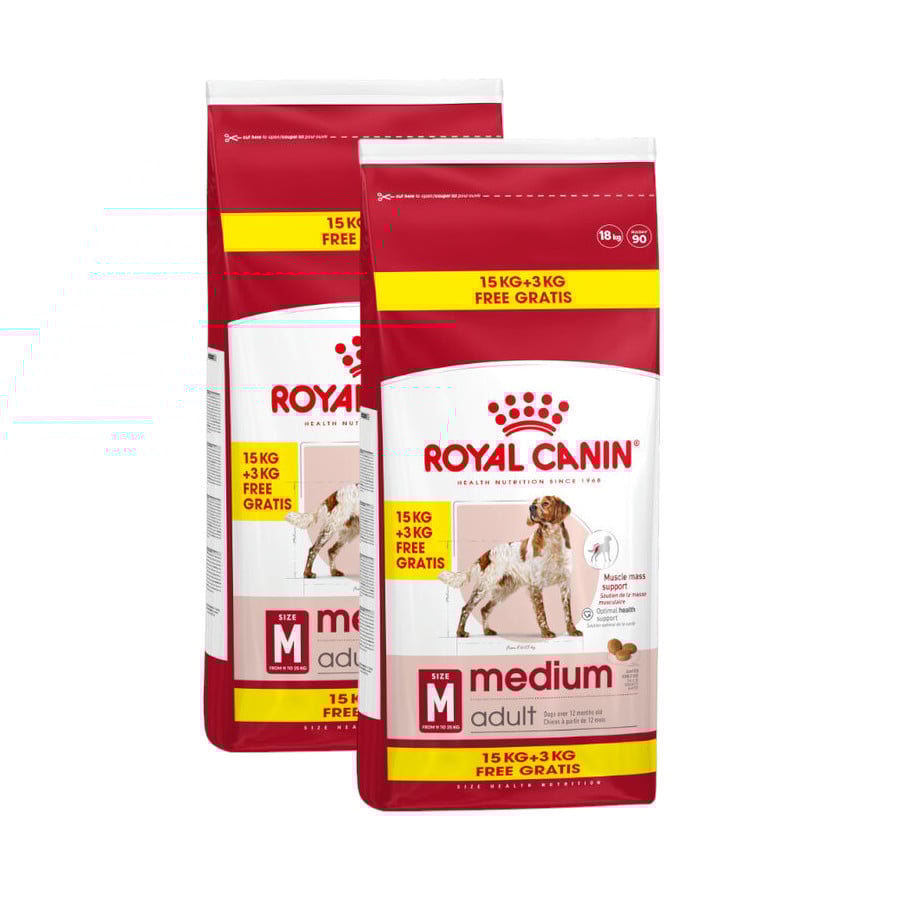 ( +   ¡gratis!) Pack Royal Canin Medium Adult pienso para perros ¡Pack ahorro!