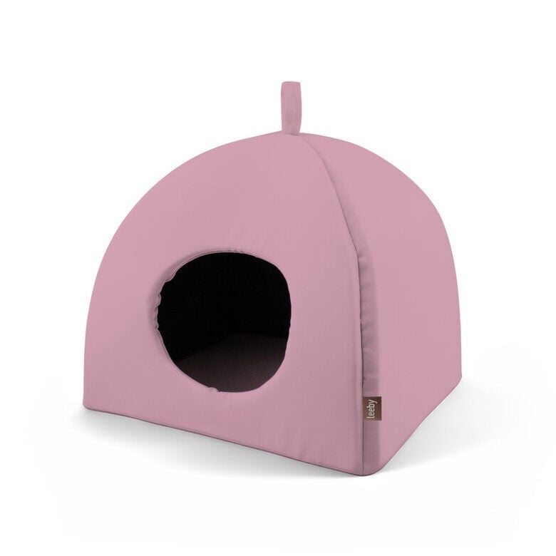 Imagen de Leeby Iglú Antideslizante Rosa para gatos