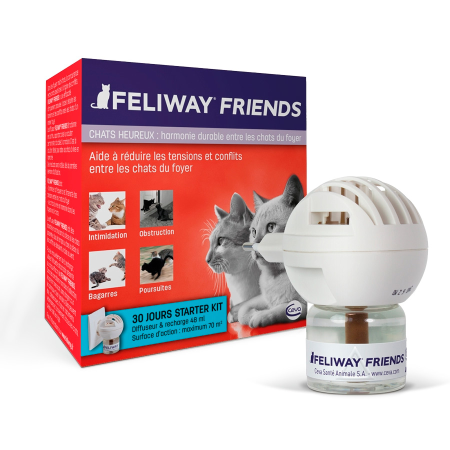 Feliway – Difusor y recambio para gatos Feliway Friends 48 ml.