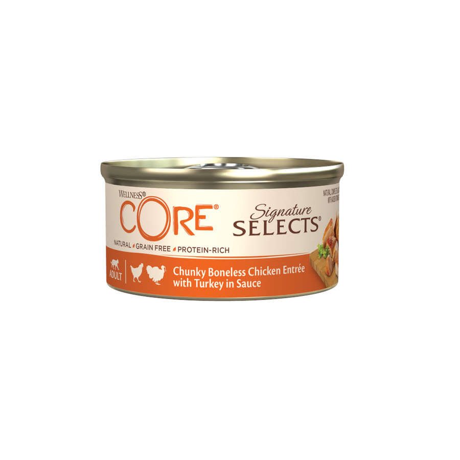 Imagen de Wellness Core Chunky pollo y pavo lata para gatos