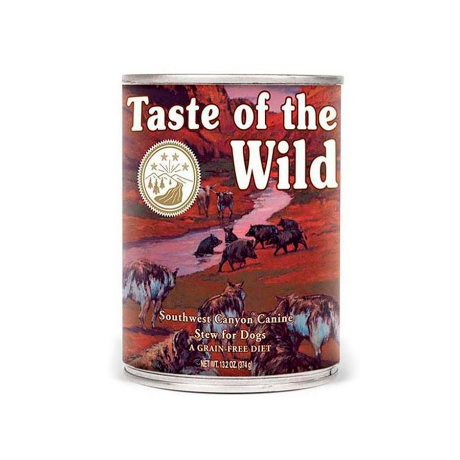 Taste of the Wild – Comida húmeda para perros adultos Taste of the Wild Southwest Canyon paté vacuno 390 g.